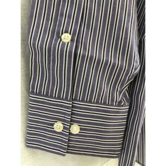 Michael Kors Men's Dress Shirt Striped Button-Down - Picture 8 of 12